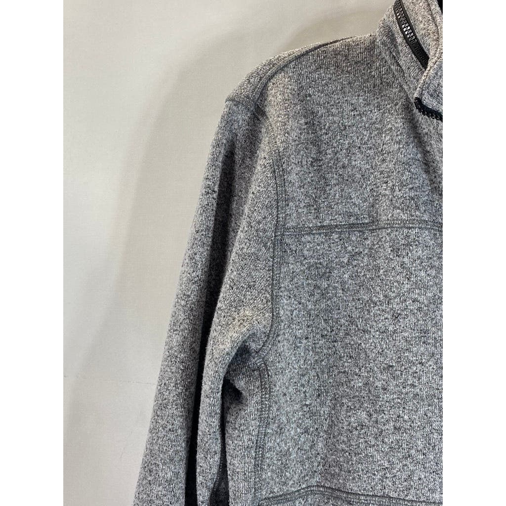 AMERICAN EAGLE OUTFITTERS Men's Heather Gray AE Active Flex Zip-Up Sweater SZ M