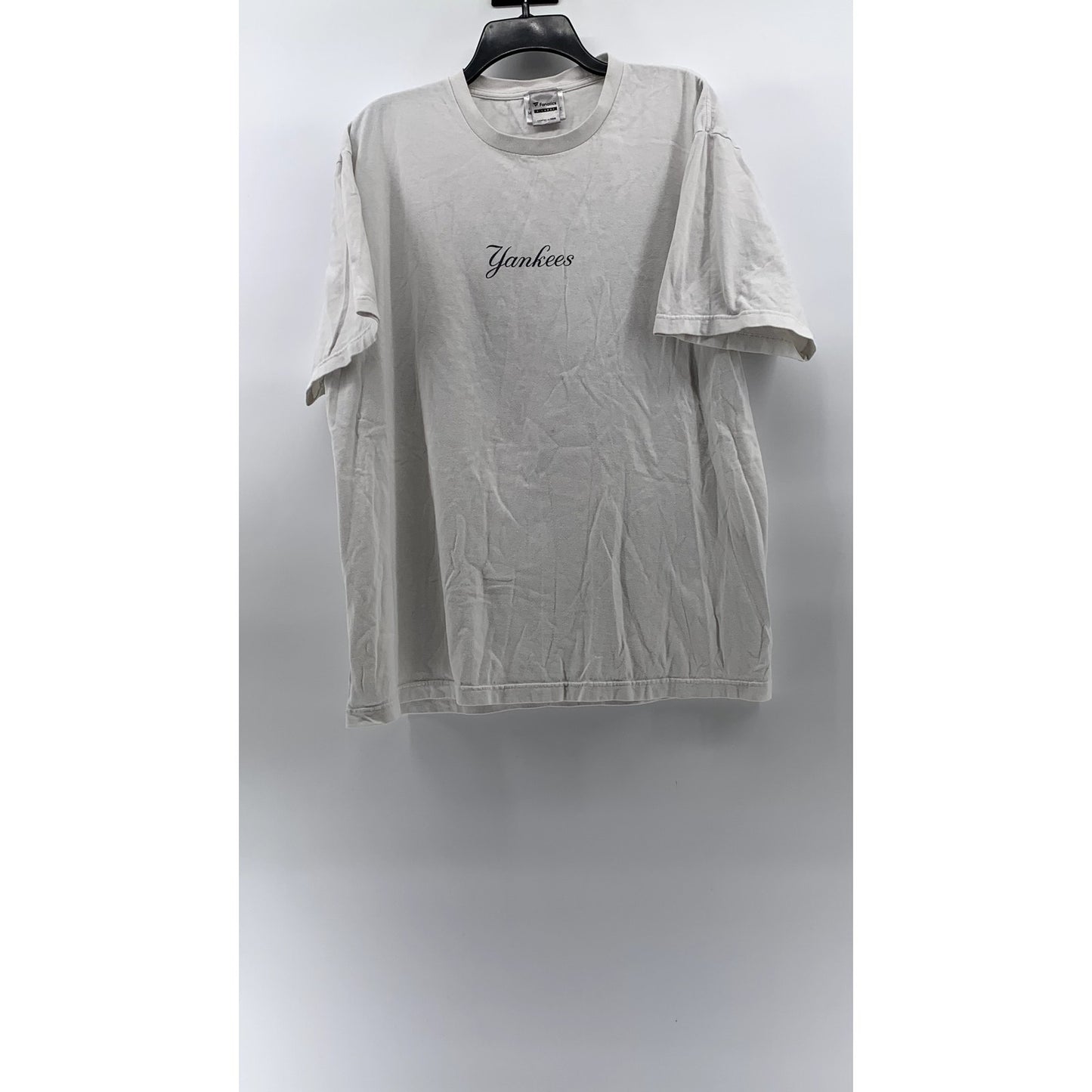 FANATICS Men's White-Navy New York Yankees Crewneck Short Sleeve T-Shirt SZ XL