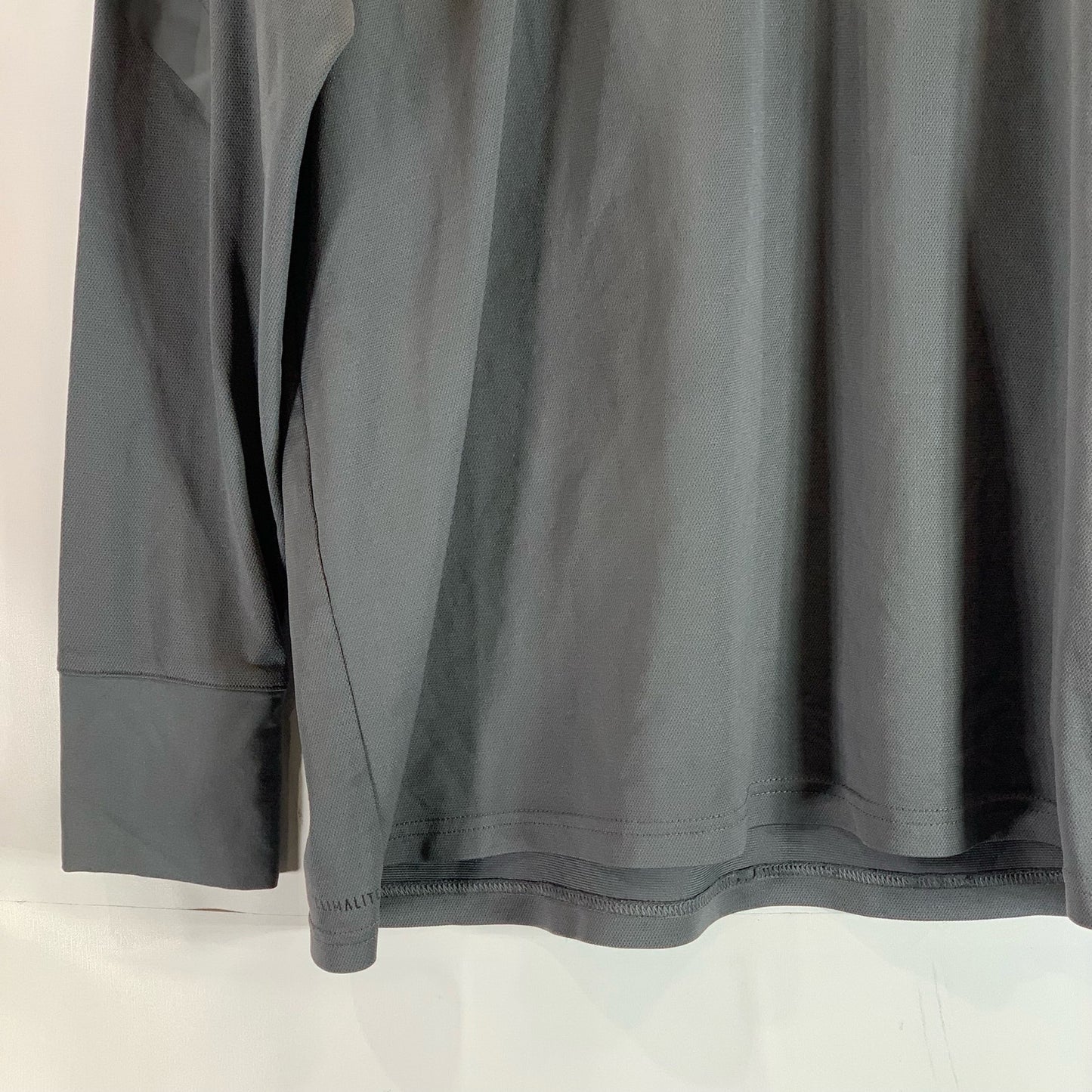 ADIDAS Men's Gray Crewneck Climalite Long Sleeve Active T-Shirt SZ M
