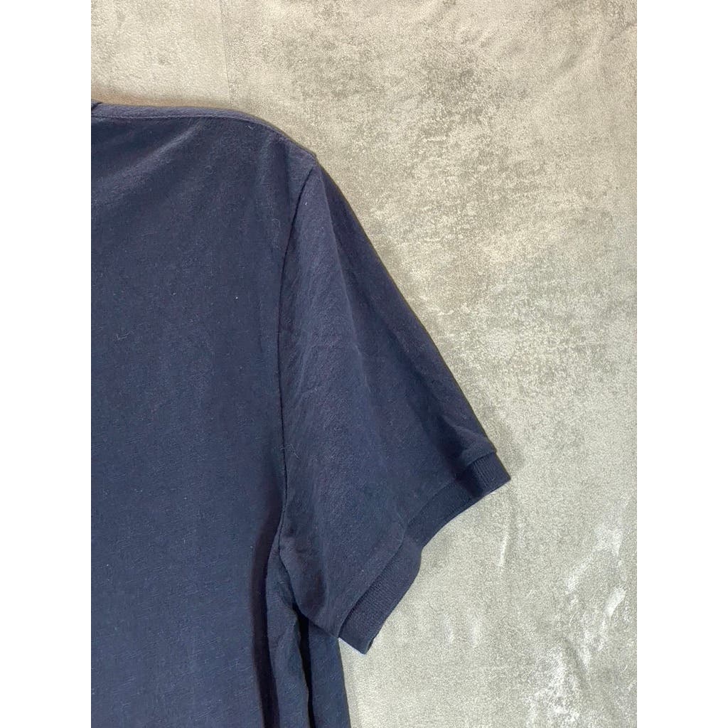 AMERICAN EAGLE OUTFITTERS Men's Navy Slim-Fit Short Sleeve Polo Shirt SZ M