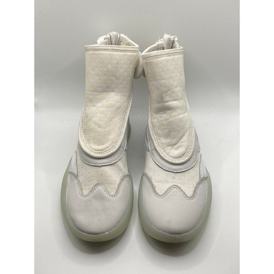 VANS Men's White Vault Skoot LX Pull-On Round Toe Sock Shoes SZ 7.5