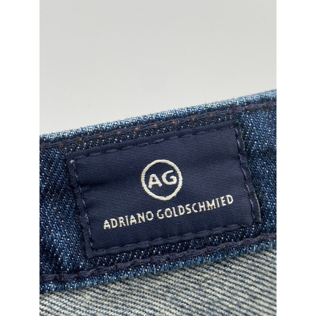 AG ADRIANO GOLDSCHMIED Women's Blue Denim The Stilt Cigarette Leg Jeans SZ 27