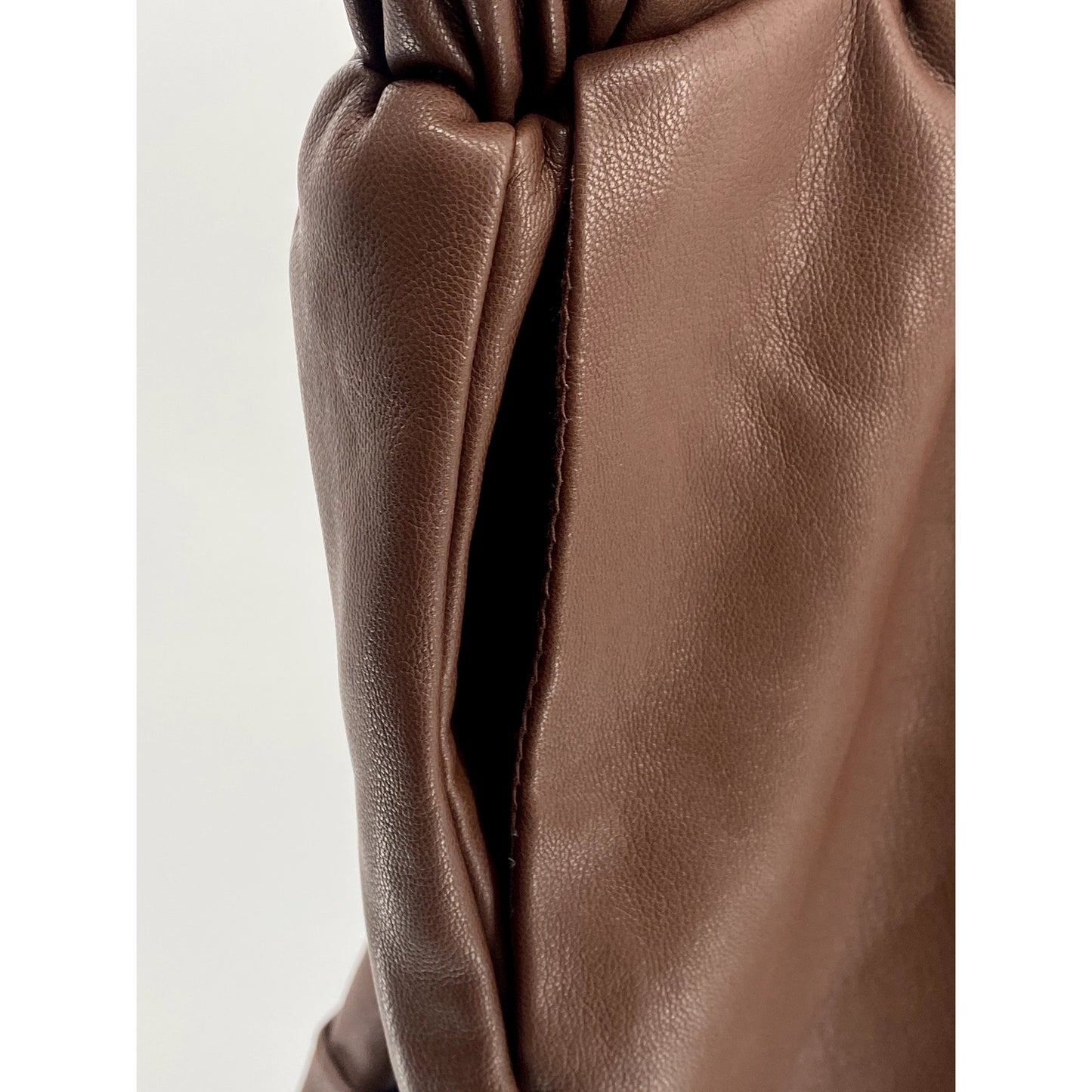 FORVER 21 Women's Brown Faux-Leather Pull-On Cuffed Paperbag Shorts SZ XS