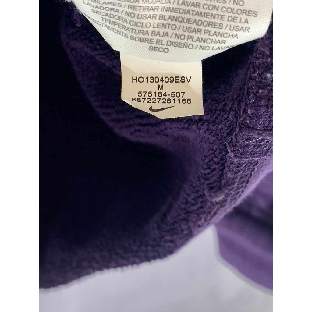 NIKE Women's Vintage Purple Run With The Original Logo Crewneck Sweatshirt SZ M