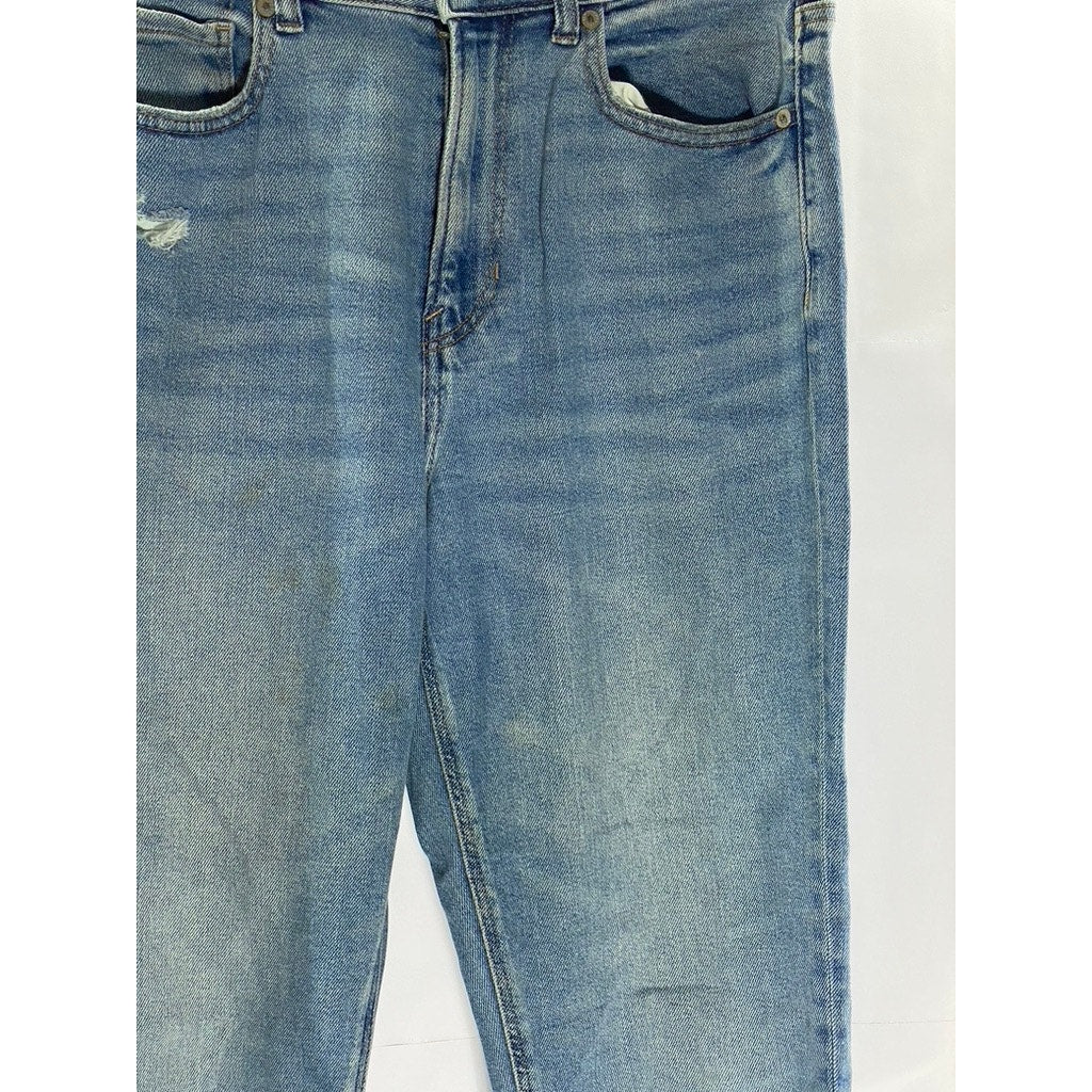AMERICAN EAGLE Women's Light Blue Regular-Fit Slim-Fit Five-Pocket Jean SZ 8