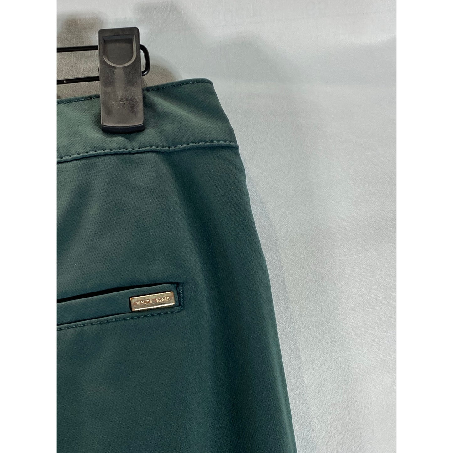 WHITE HOUSE BLACK MARKET Women's Dark Green The Skinny Ankle Pant SZ M