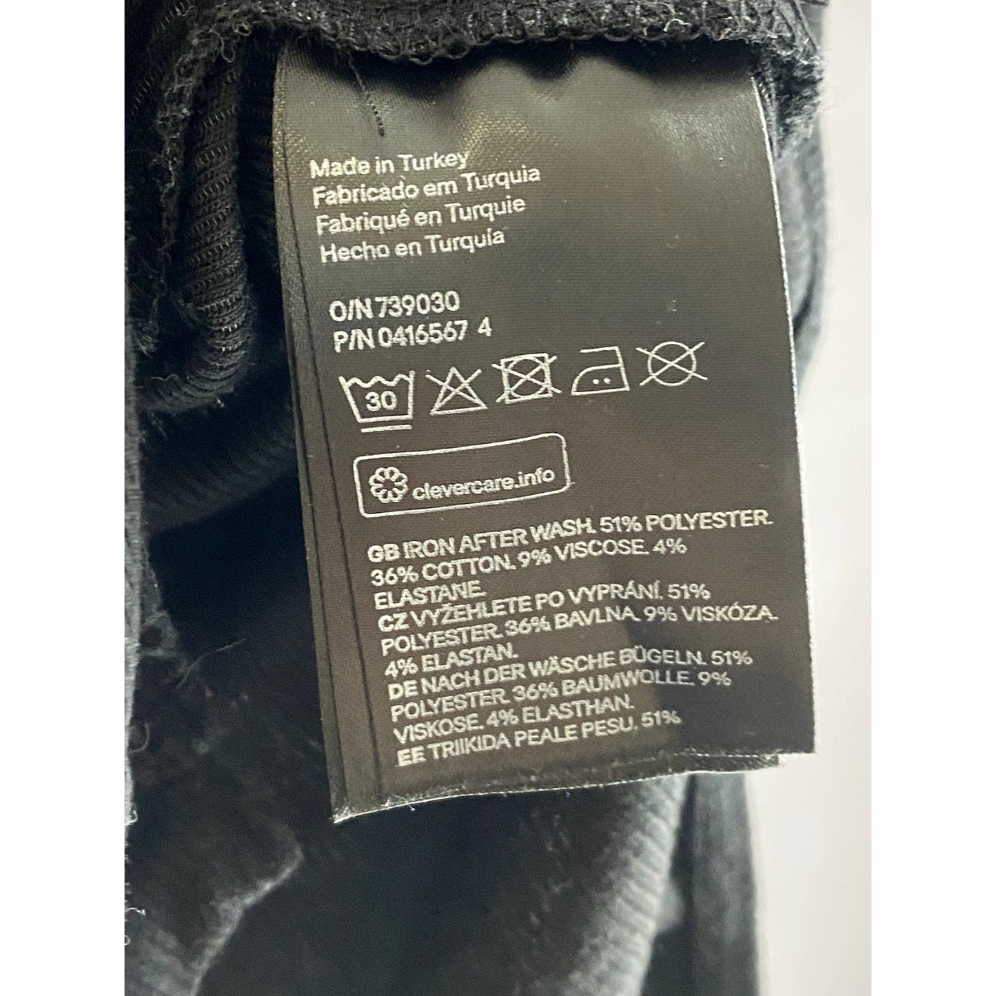 DIVIDED By H&M Women's Black Ribbed Mock-Neck Short Sleeve Bodysuit SZ L