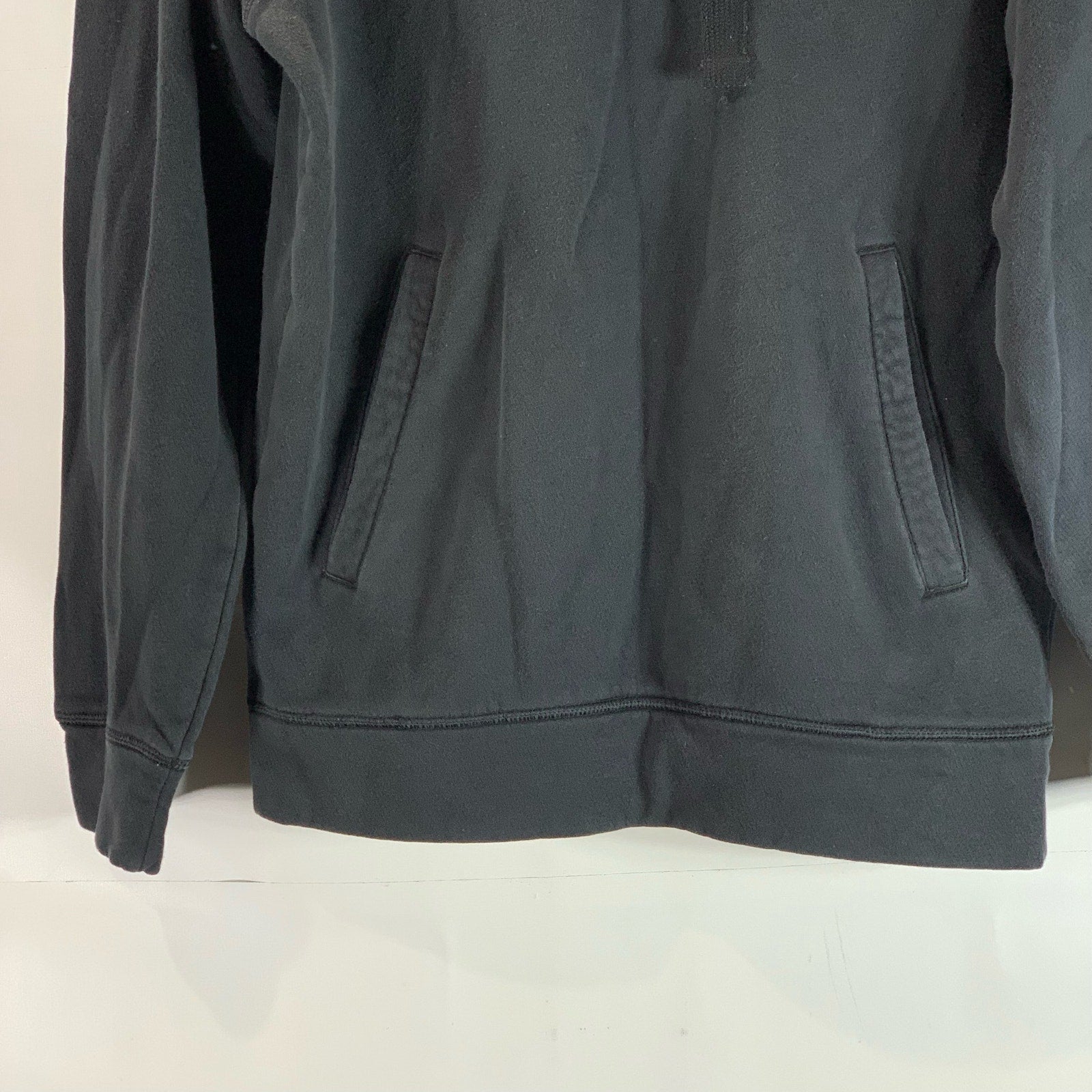 ADIDAS Men's Black New England Storm Logo Fleece Pullover Hoodie SZ S