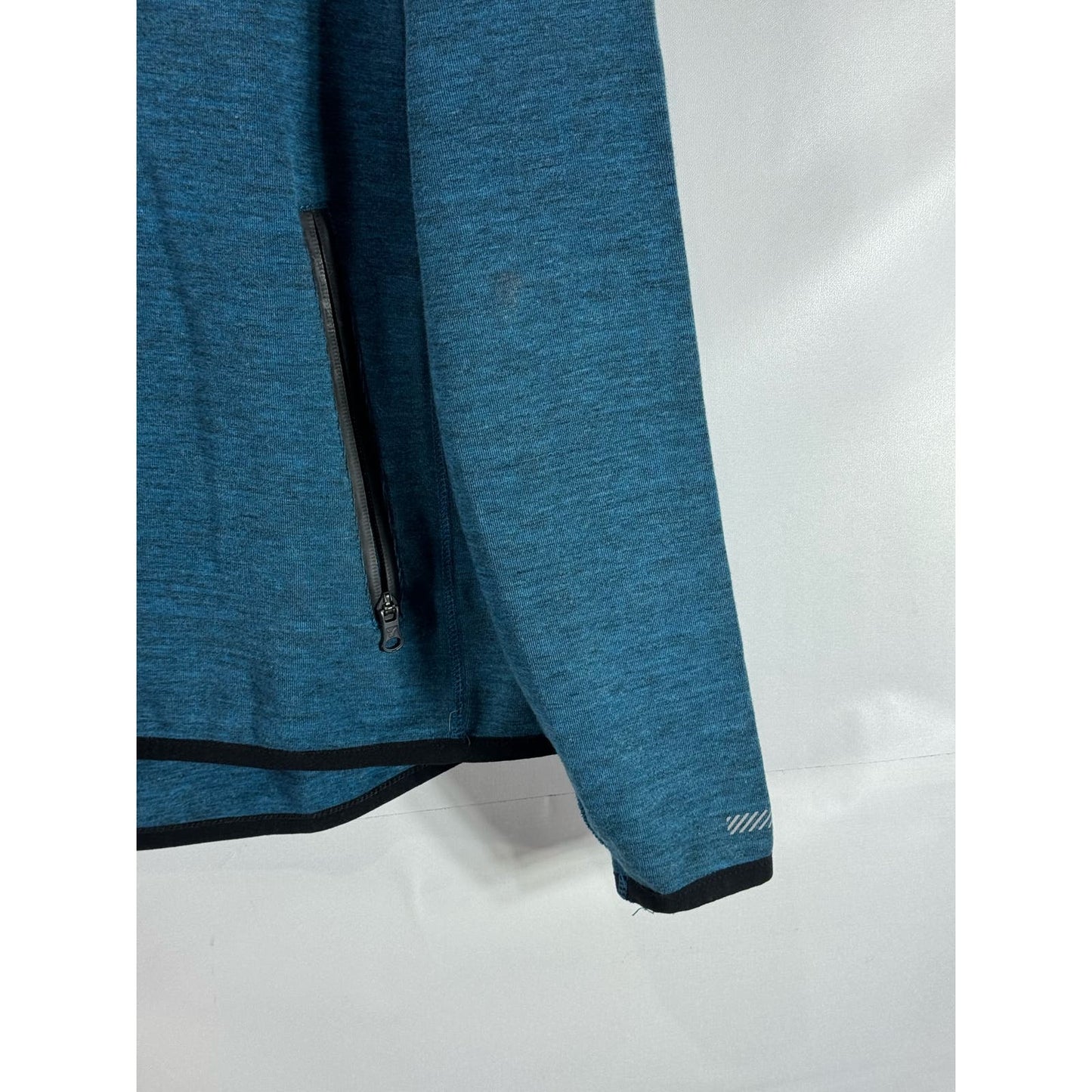 AMERICAN EAGLE OUTFITTERS Men's Blue Active Flex Quarter-Zip Sweater SZ S