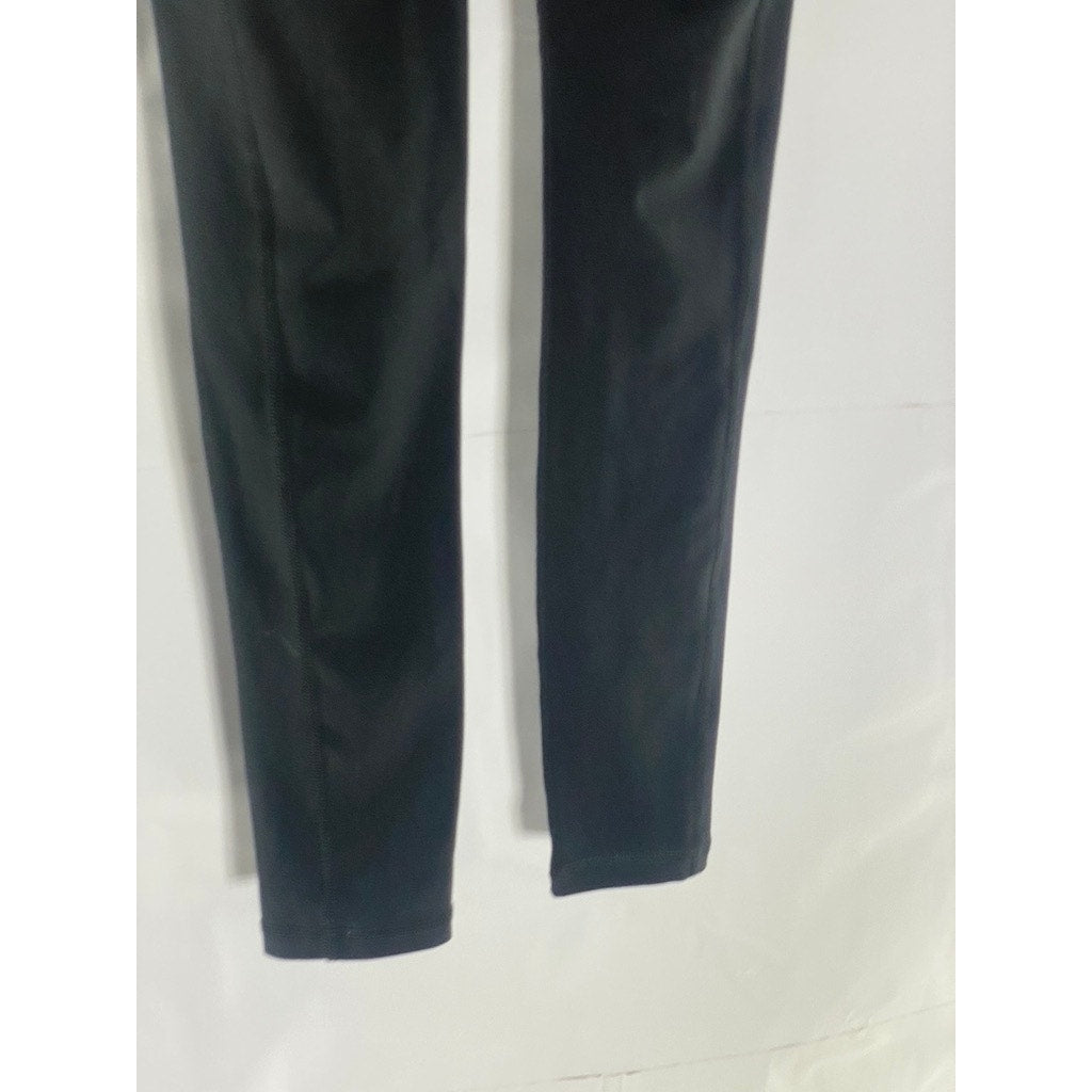 AEROPOSTALE Women's Black Solid High-Rise Tech Pocket Pull-On Leggings SZ S