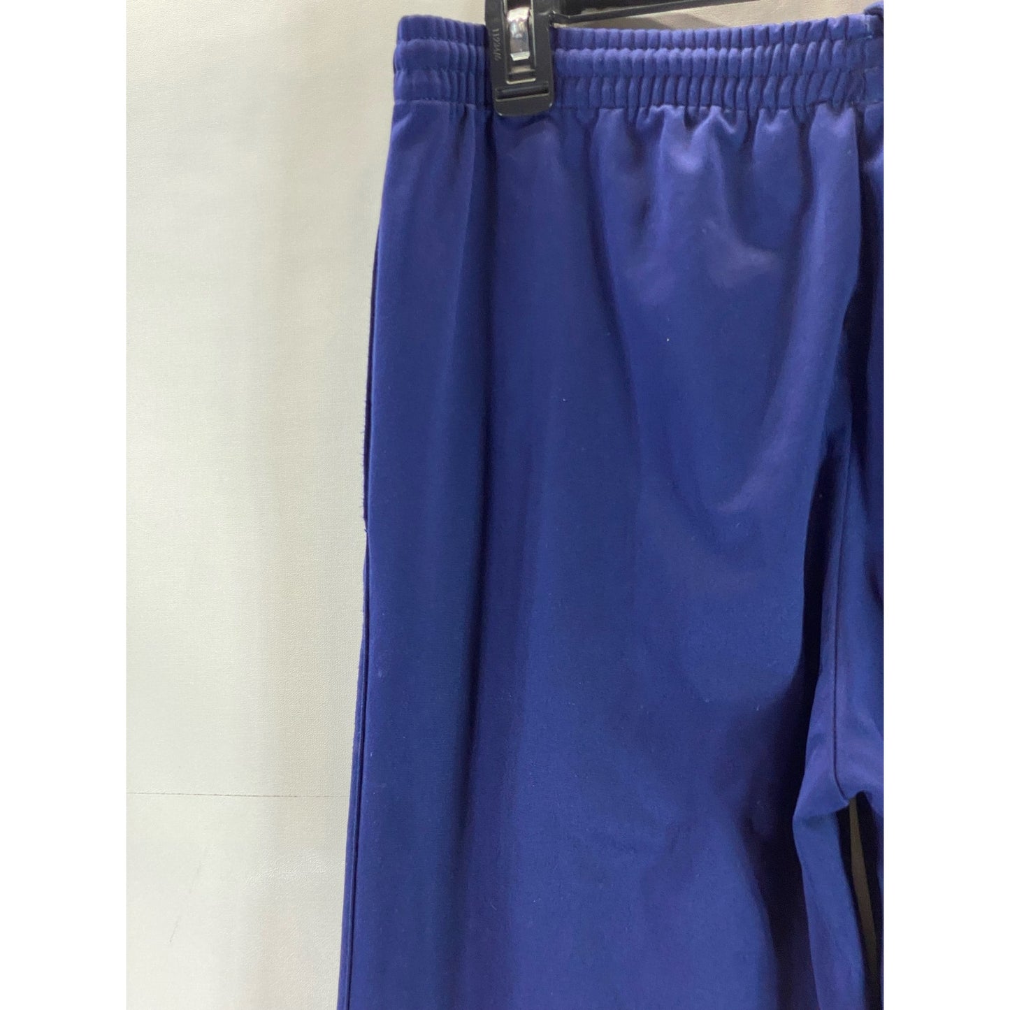 ADIDAS Youth Navy/Yellow 3-Stripe Hem Vintage Pull-On Active Pants SZ XL