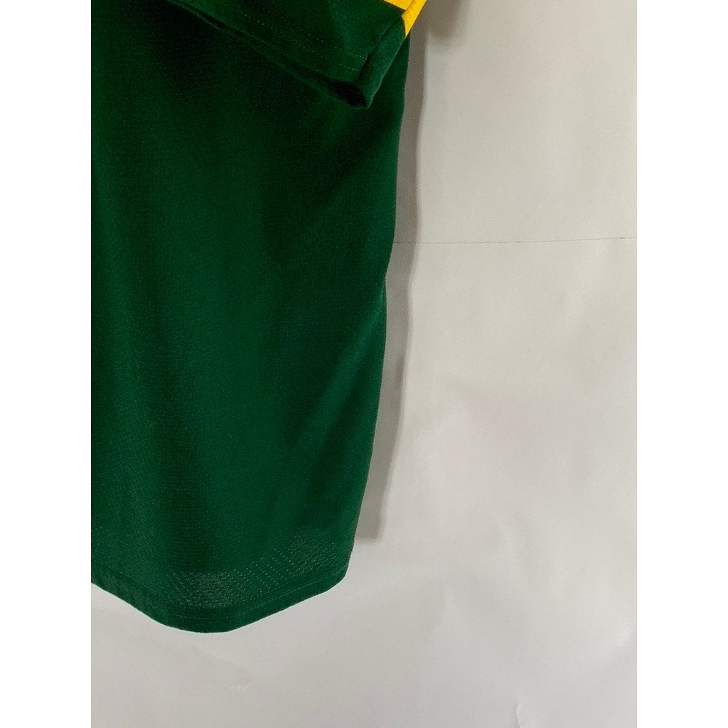 LOGO 7 INC. Men's Green/Yellow Brett Favre Green Bay Packers V-Neck Jersey SZ XL