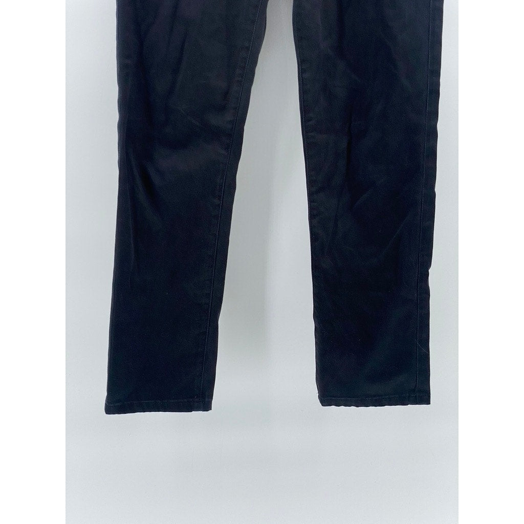 AG ADRIANO GOLDSCHMIED Women's Black Denim The Stilt Cigarette Leg Jeans SZ 28