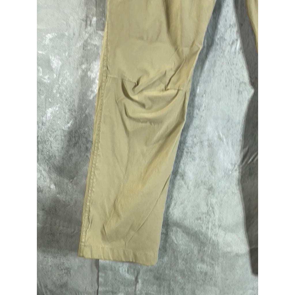 EDDIE BAUER Men's Light Khaki Regular-Fit Stretch Tech Pants SZ 32X30