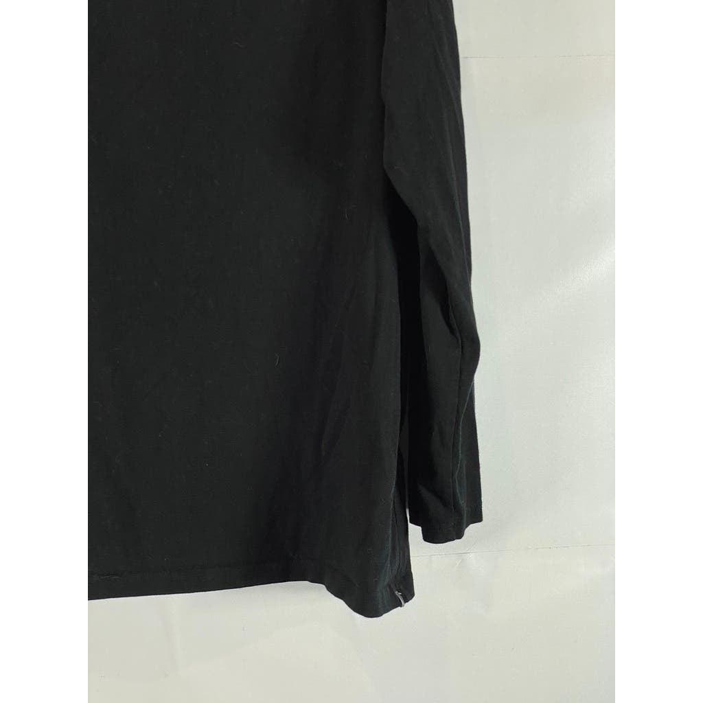 EDDIE BAUER Women's Solid Black Outdoor Turtleneck Long Sleeve Top SZ 2XL
