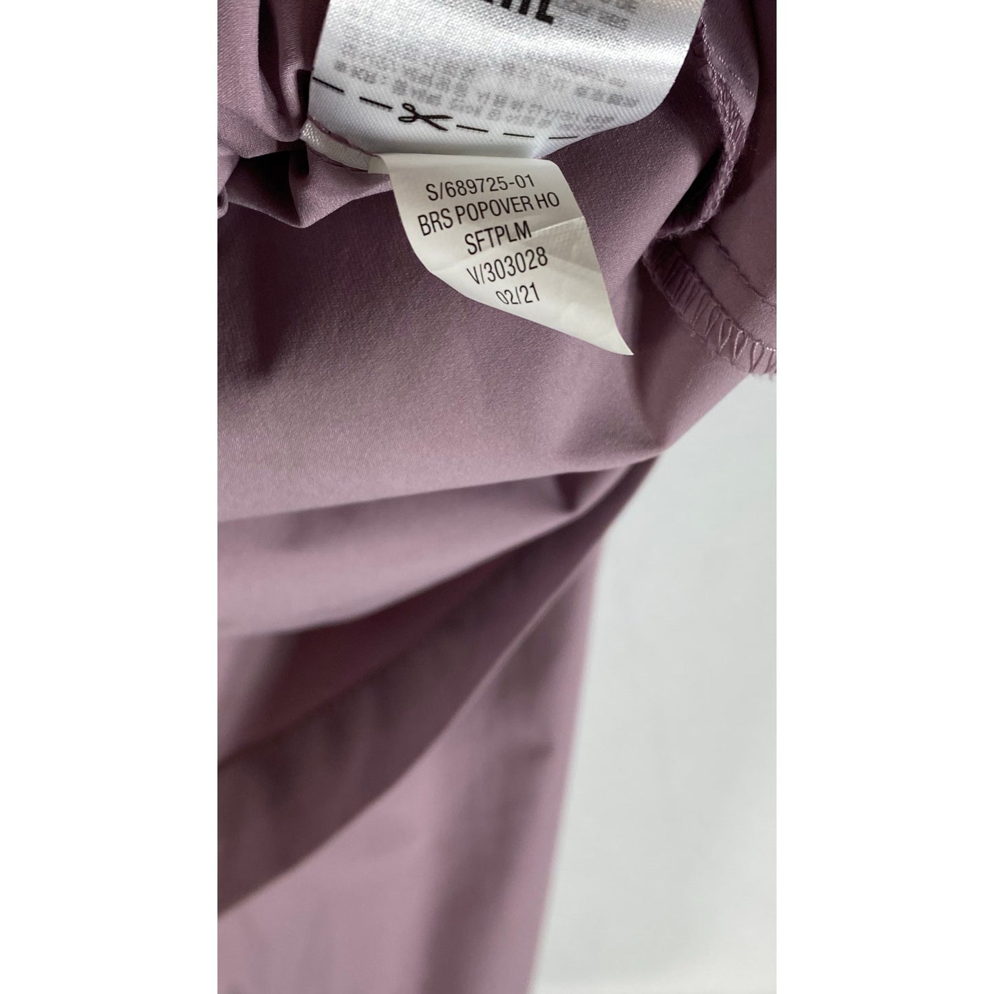BR STANDARD Women's Mauve Popover Hooded Lightweight Jacket SZ L