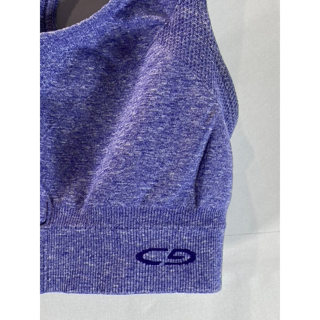 C9 BY CHAMPION Women's Dark Purple Racerback Seamless Medium Support Bra SZ S