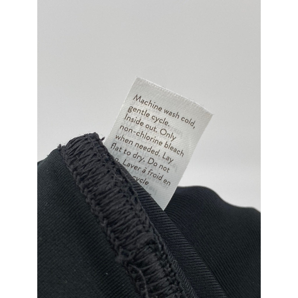 SPANX BY SARA BLAKELY Women's Black Faux Leather Pull-On Ankle Leggings SZ S