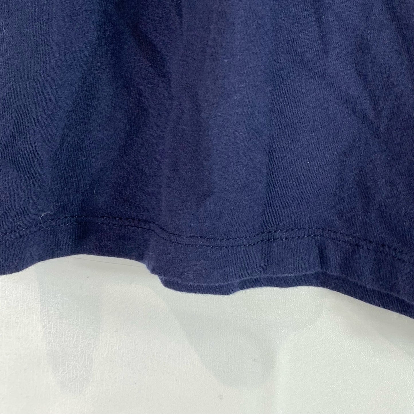 GOODFELLOW & CO Men's Navy Solid Crewneck Standard-Fit Short Sleeve Shirt XL