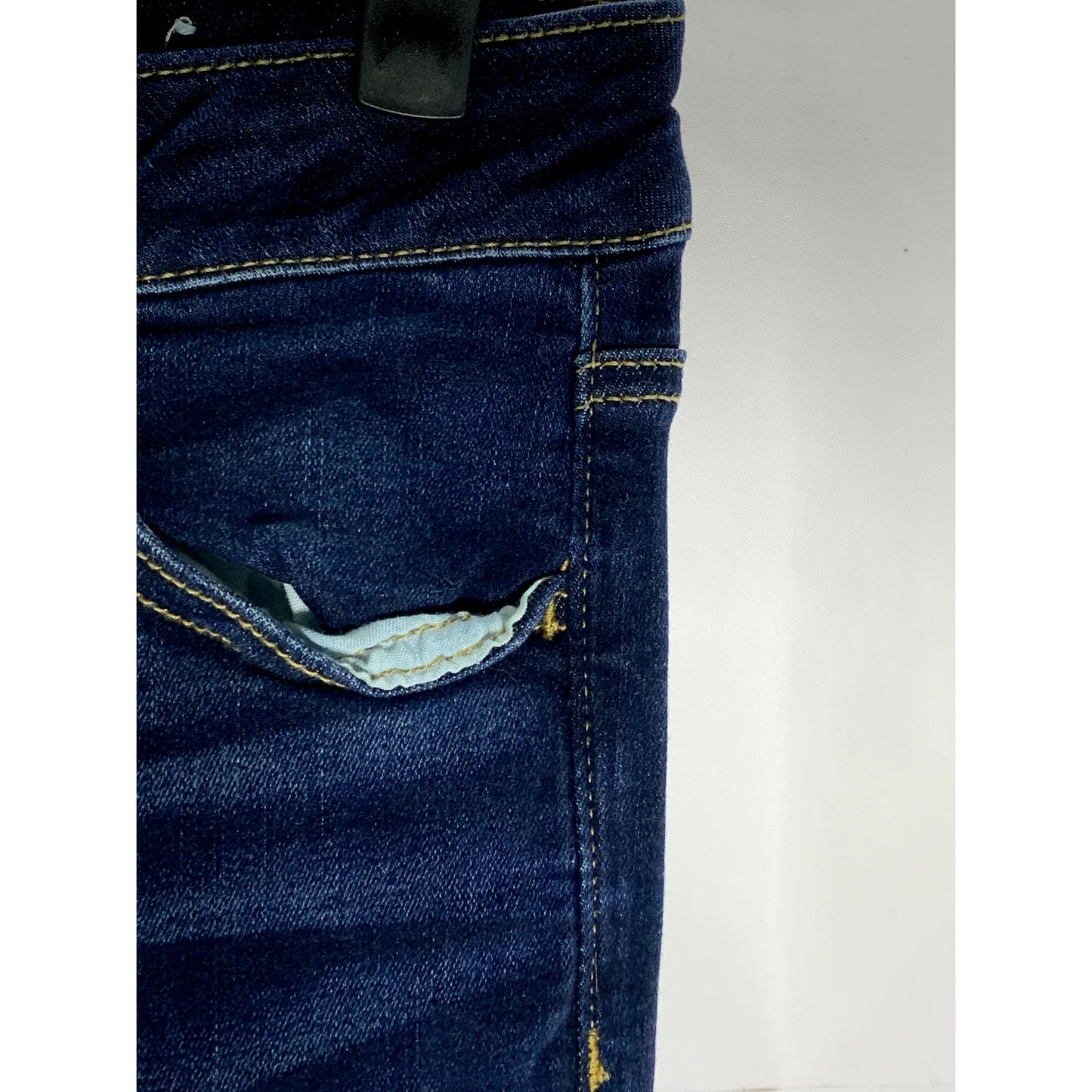 AMERICAN EAGLE Women's Dark Blue Regular-Fit Skinny-Leg Four-Pocket Jean SZ 4