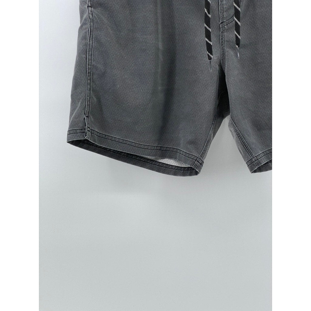 THALIA SURF SHOP Men’s Washed Black Drawstring Pull-On Board Shorts SZ XL