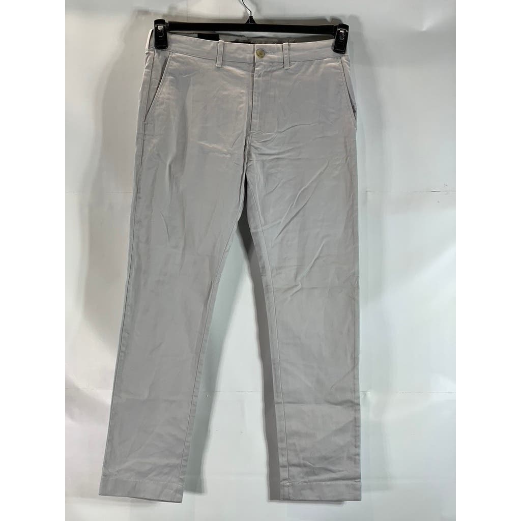 J.CREW Men's Light Gray Mercantile Flex Slim-Fit Four-Pocket Pants SZ 31X30