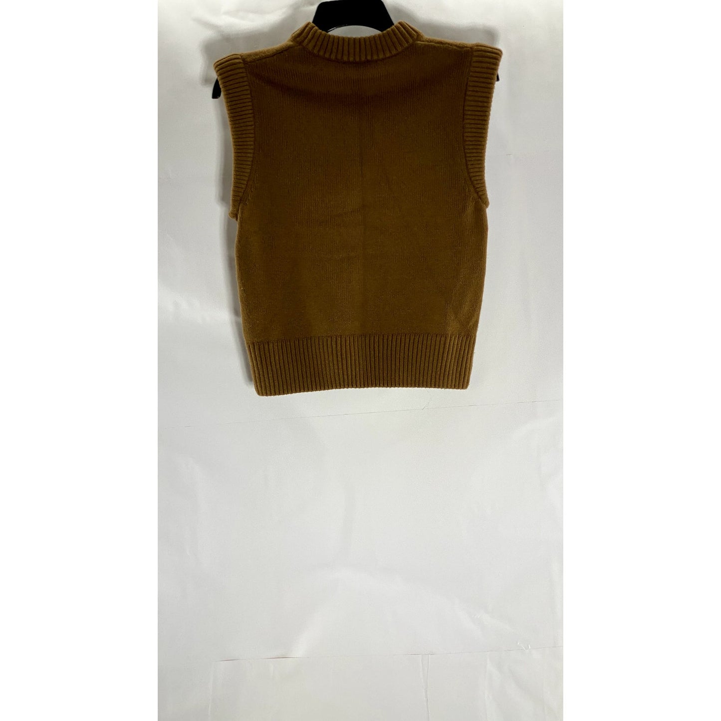 PARIS ATELIER & OTHER STORIES Women's Dark Brown Wool/Cotton Sweater Vest SZ XS