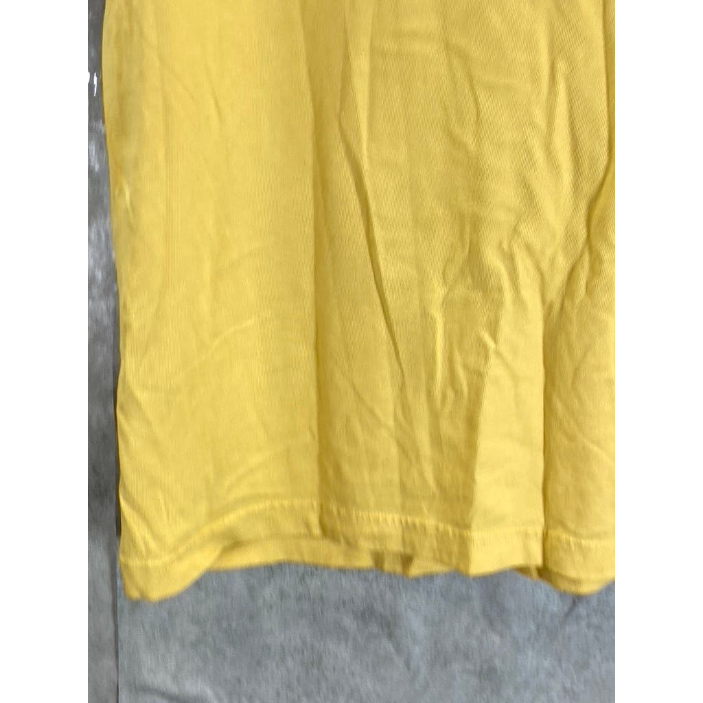 AMERICAN EAGLE Men's Yellow Crewneck Super Soft Standard-Fit T-Shirt SZ L