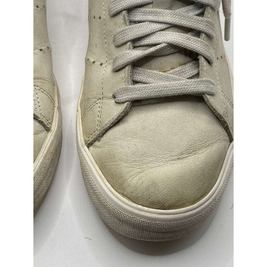 ADIDAS Women's Beige Suede Stan Smith Lace-Up Regular-Fit Casual Sneakers SZ 6.5