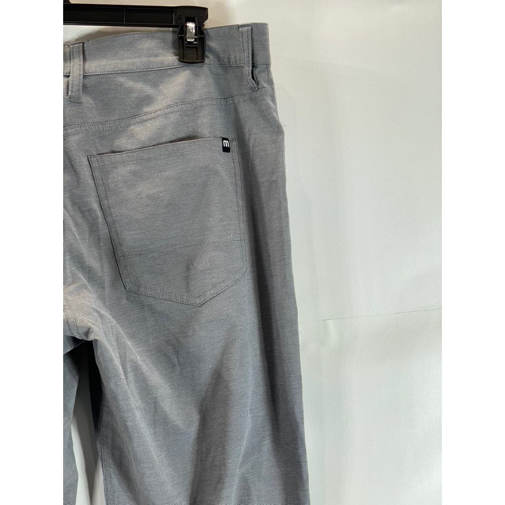 TRAVIS MATHEW Men's Grey Regular-Fit Five-Pocket Open To Close Golf Pants SZ 34