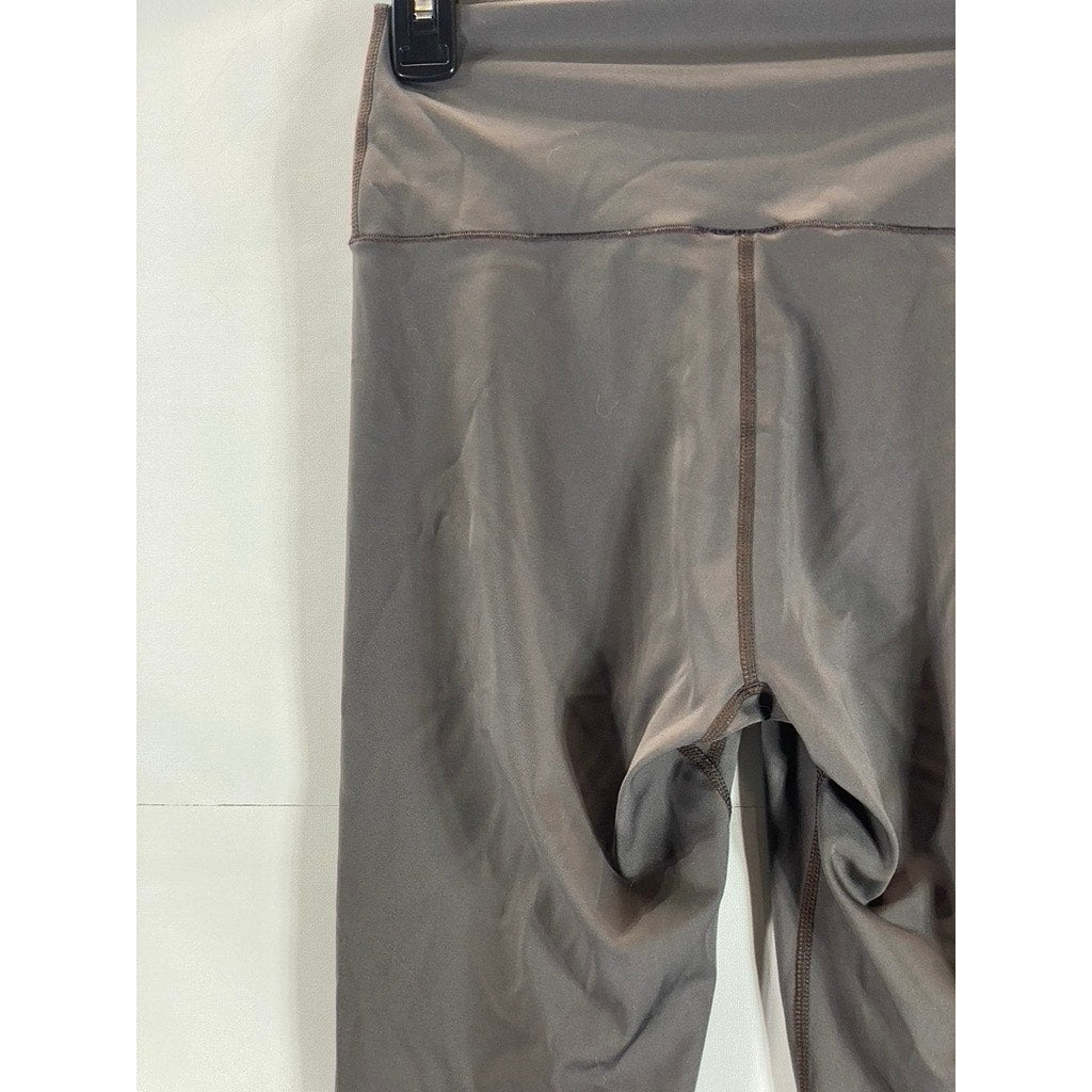 MUJI Women's Medium Grey High-Rise Quick-Drying Lightweight Stretch Leggings SZM