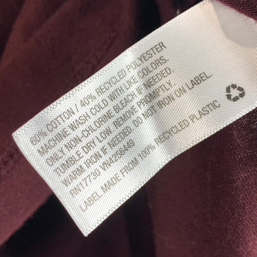GOODFELLOW & CO Men's Burgundy Crewneck Standard-Fit Lyndale T-Shirt SZ 2XL