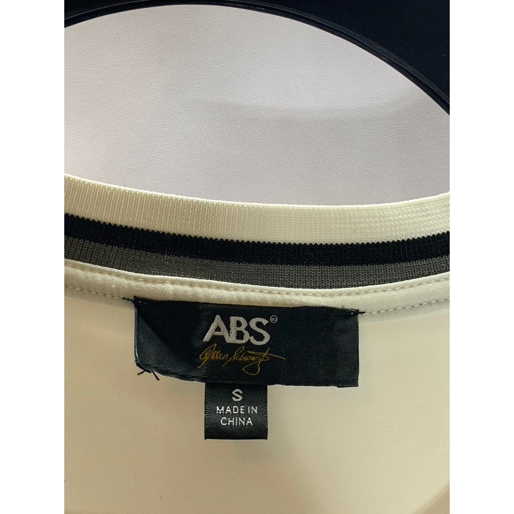 ABS By Allen Schwartz Women’s White/Black Crewneck Casual Tank Dress SZ S