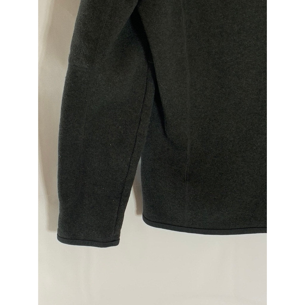PATAGONIA Women's Black Quarter-Zip Fleece Pullover Sweater SZ L