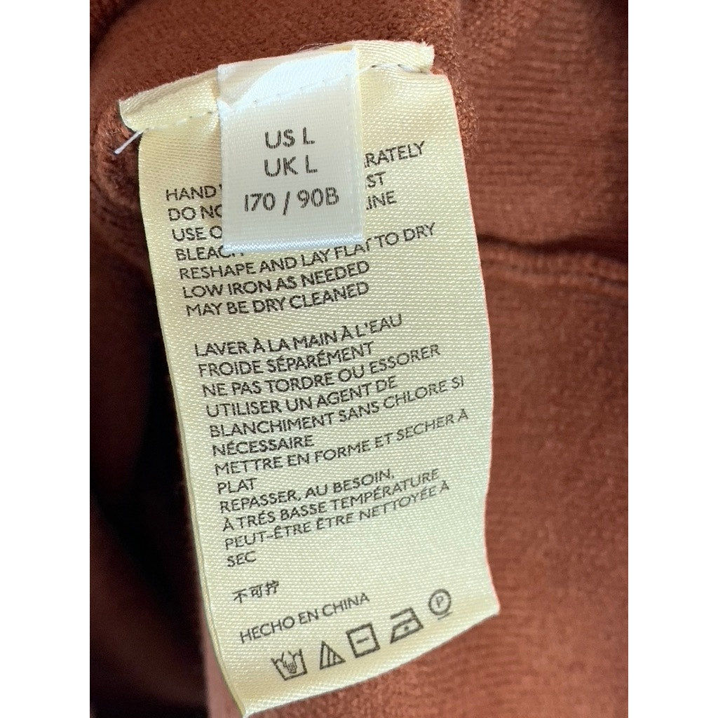 MAEVE By ANTHROPOLOGIE Women's Brown Knit Bodycon Mini Skirt SZ L