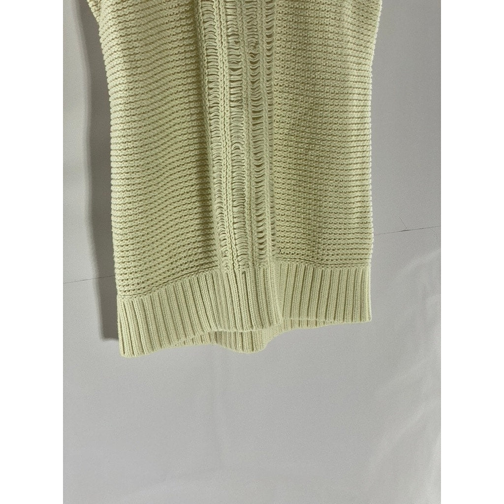 BANANA REPUBLIC Women's Cream Knit Scoop-Neck Sweater Tank Top SZ S