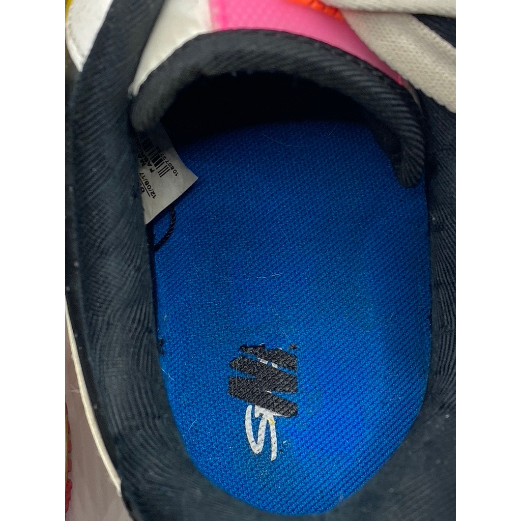 NIKE Women’s White-Pink-Yellow Air Force 1 ‘07 Lace-Up Sneakers SZ 8.5