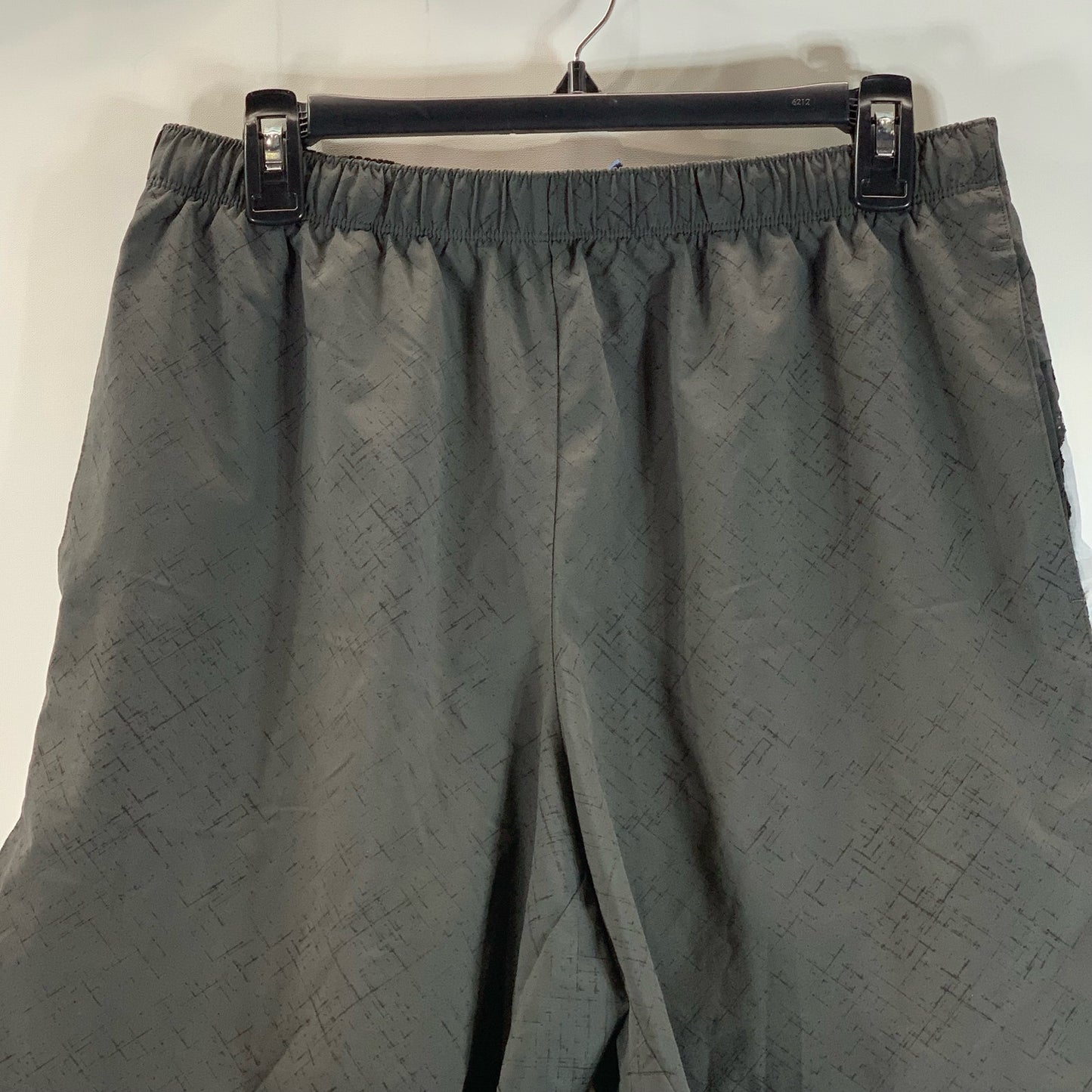 ASCIS Men's Charcoal/Gray Elastic Waist Pull-On Active Track Shorts SZ M