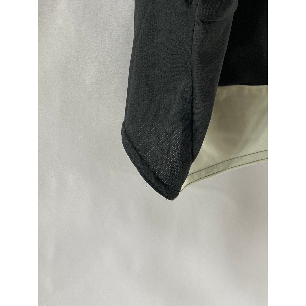 ADIDAS Girls' Black-White Clima Cool Active Shorts SZ S