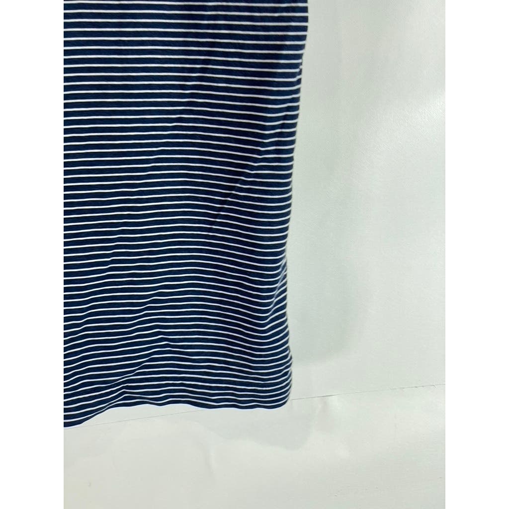 VINEYARD VINES Men's Navy Feeder Striped Pima Short Sleeve Polo SZ XL