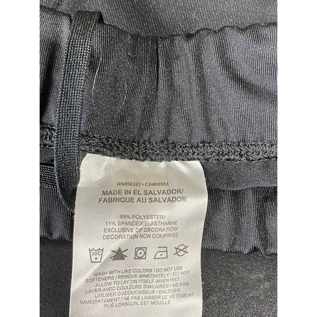 NIKE Women's Black Swoosh-Logo Team Boy Pull-On Running Shorts SZ S