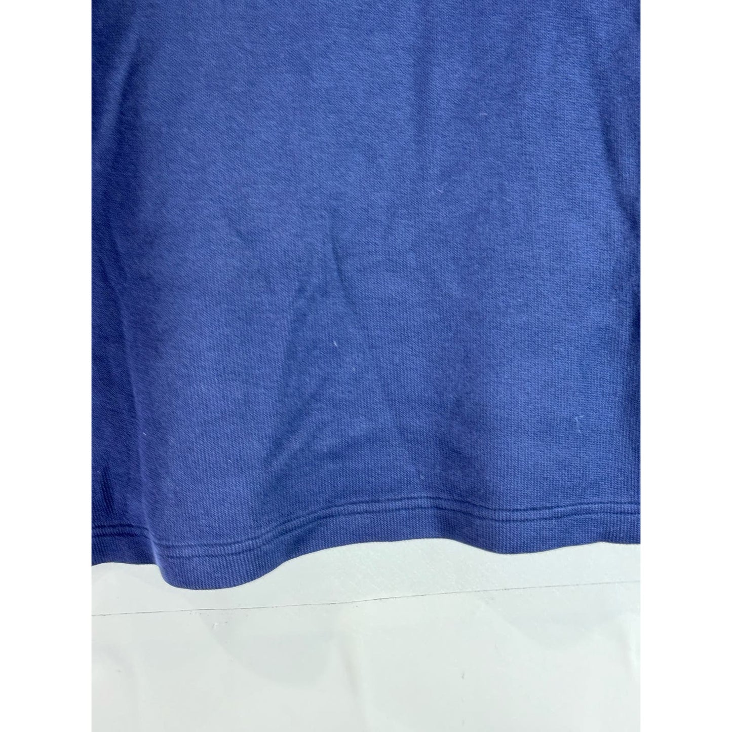 BANANA REPUBLIC Men's Navy Star Quarter-Zip Elbow-Patch Pullover Sweater SZ M