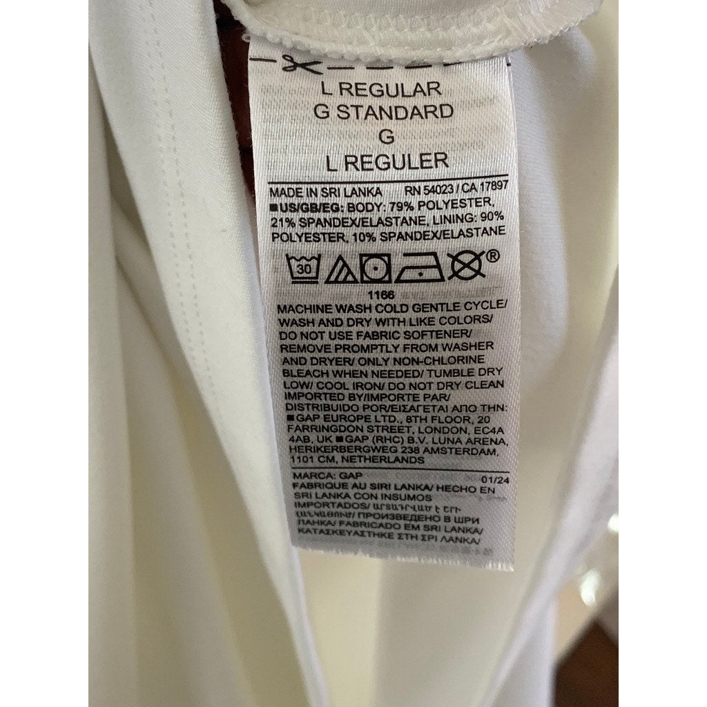 Gap Women's Optic White GapFit Breathable Compression Pull-On Exercise Skort SZL