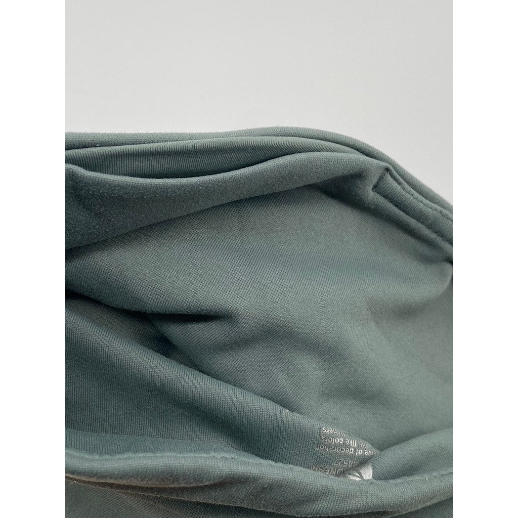 90 DEGREE BY REFLEX Women's Green Solid High-Rise Pull-On Bike Shorts SZ XS