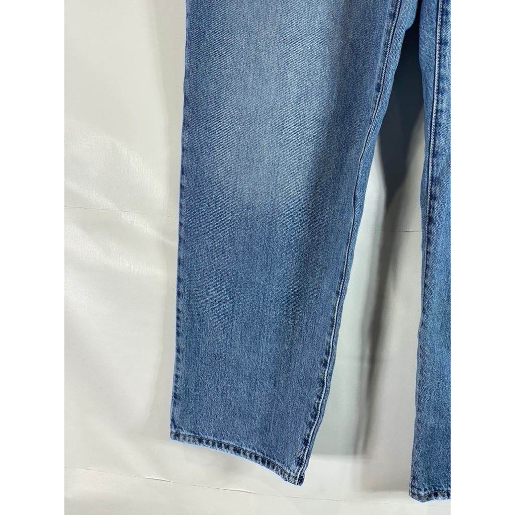 LEVI'S Women's Medium Indigo Distressed Mid-Rise 94' Baggy Jeans SZ 32