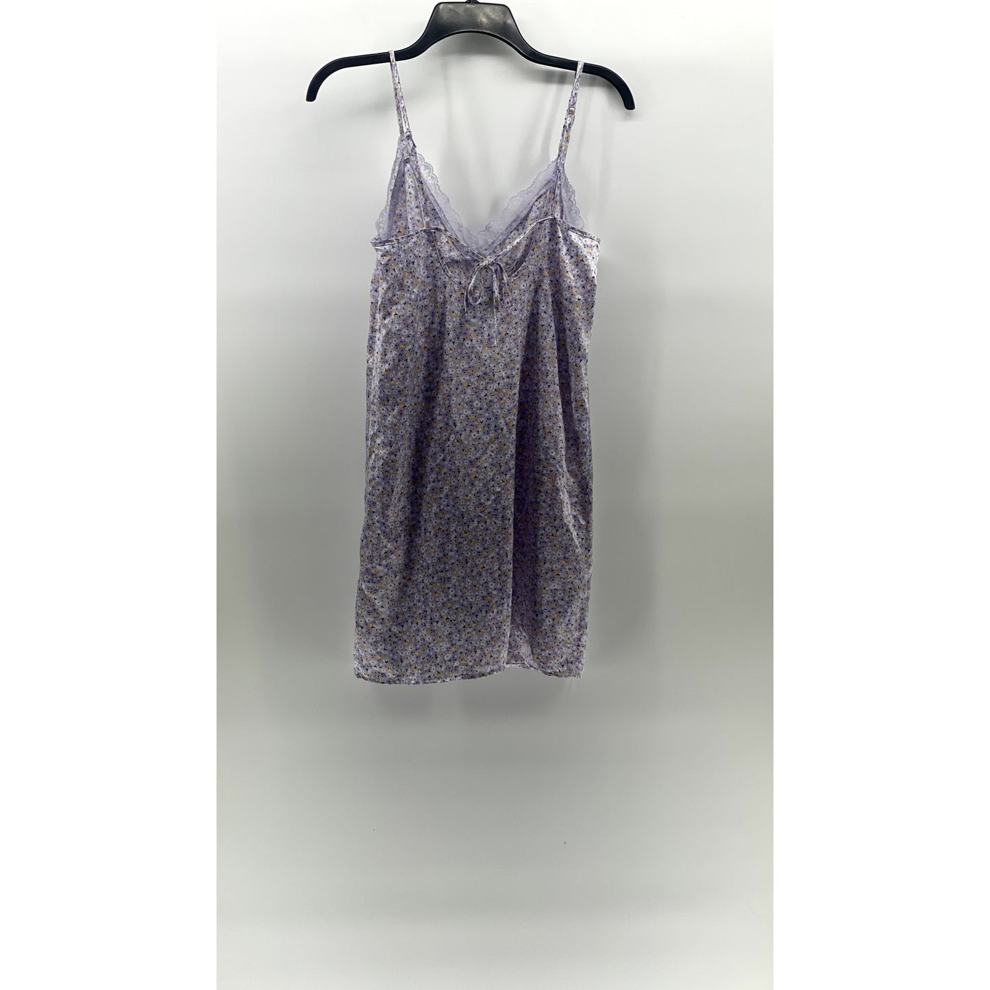 DIVIDED By H&M Women's Light Purple Floral Lace-Trim V-Neck Mini Dress SZ XS