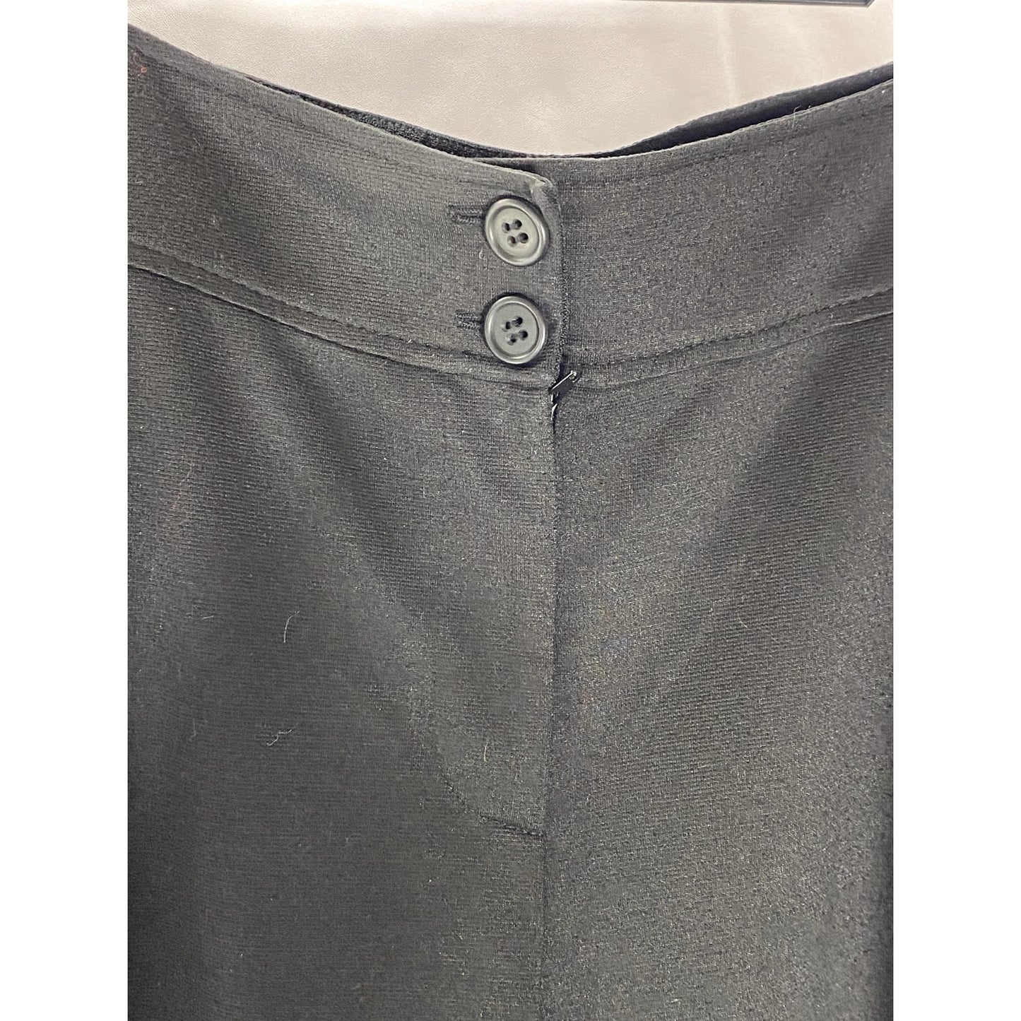 JILL ANDERSON Women's Black Solid Wide-Leg Pant SZ XL