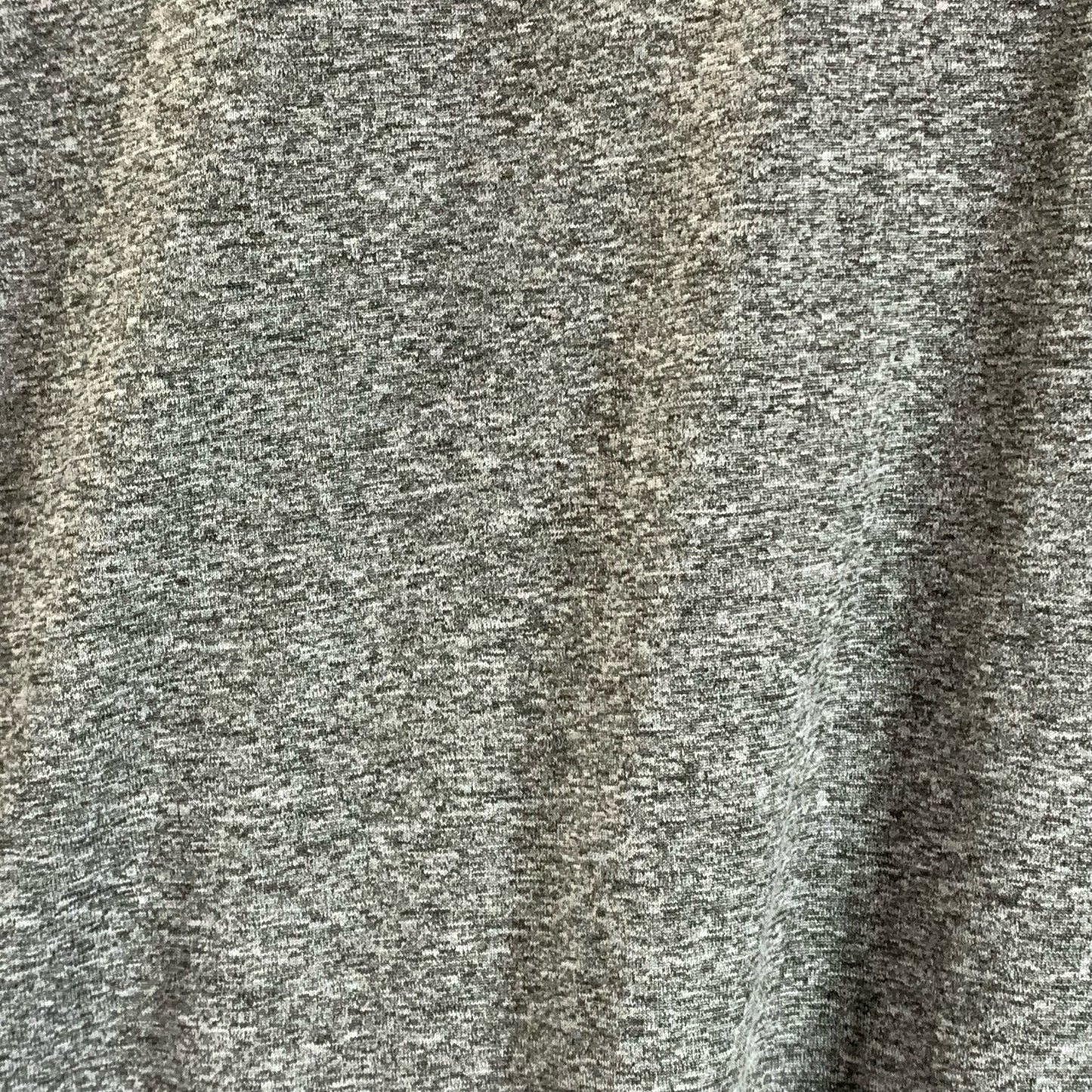 NIKE Men's Gray Swoosh logo Crewneck Dri-Fit Long Sleeve T-Shirt SZ L