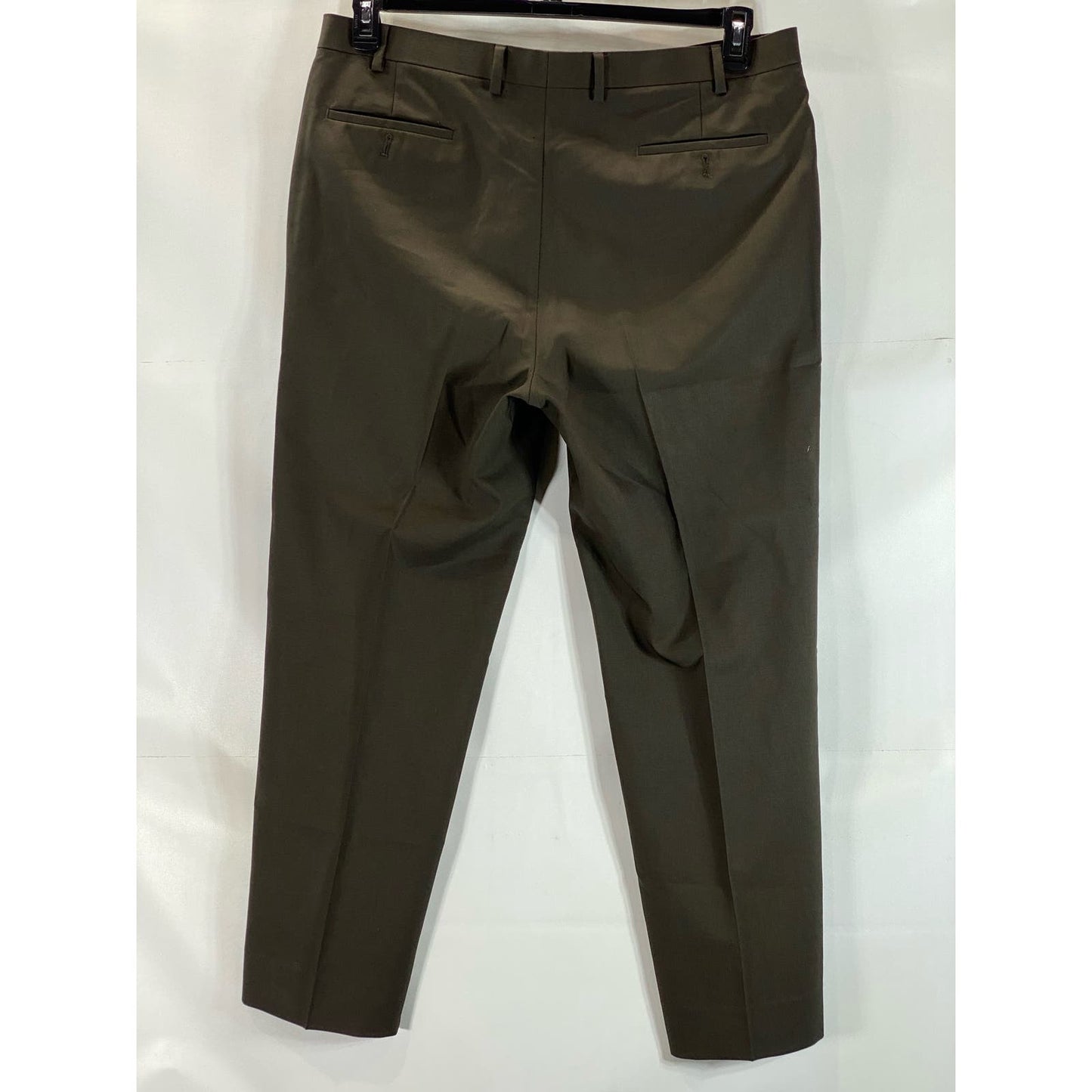 LAUREN RALPH LAUREN Men's Brown Wool Total Comfort Flat Front Pants SZ 38X32