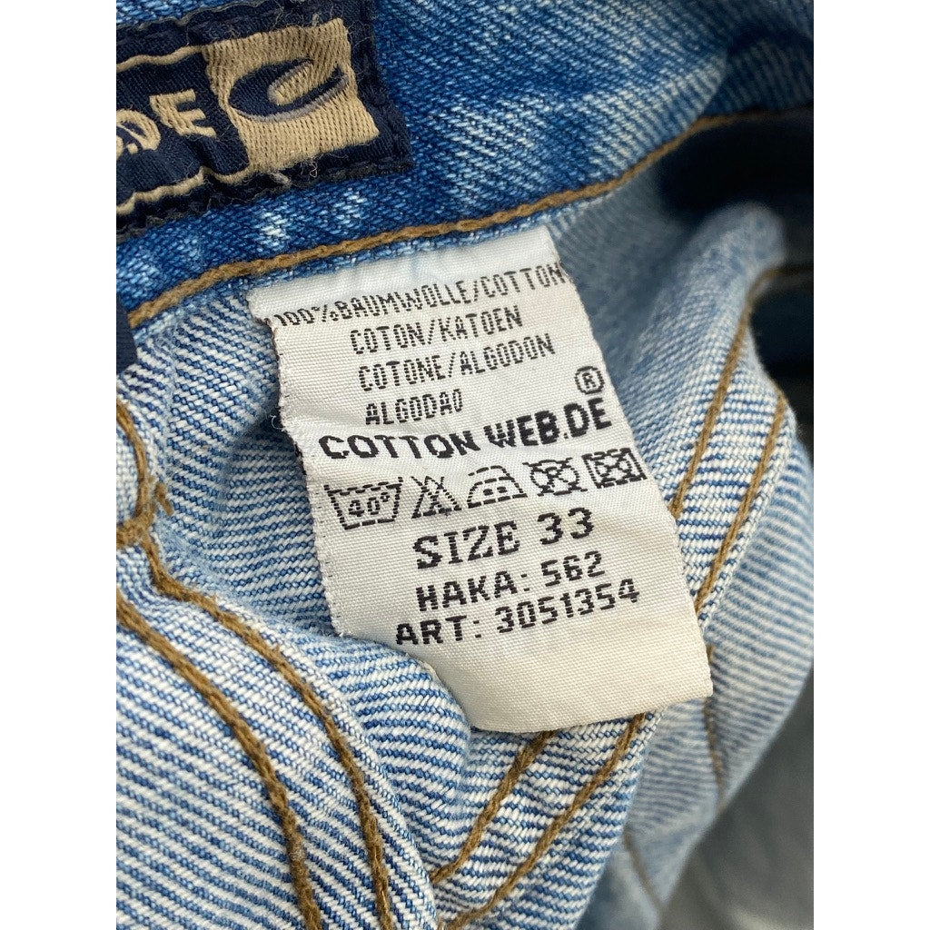 COTTON WEB.DE Men's Vintage Denim Regular-Fit Bermuda Shorts SZ 33